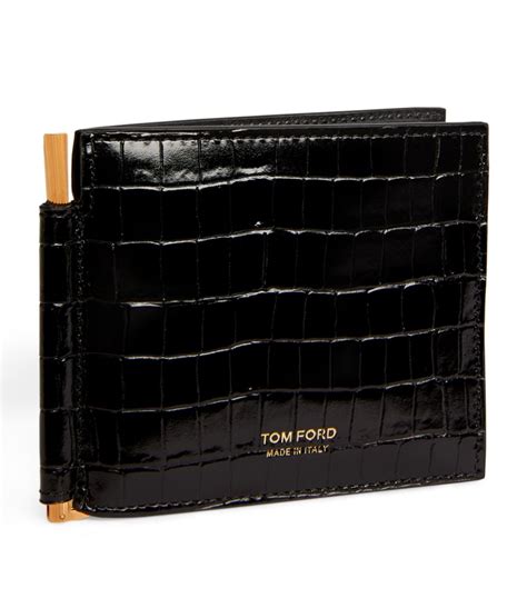 Tom Ford Leather Money Clip Wallet Harrods Au