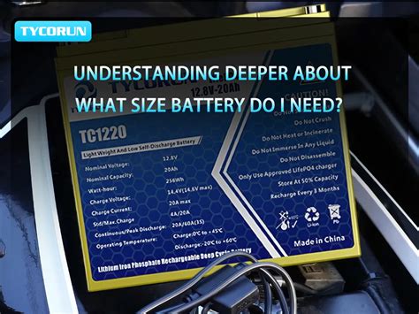 Understanding Deeper About What Size Battery Do I Need? - TYCORUN Energy