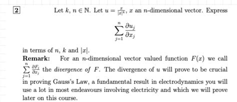 Solved Let K N∈n Let U ∣x∣kx X An N Dimensional Vector