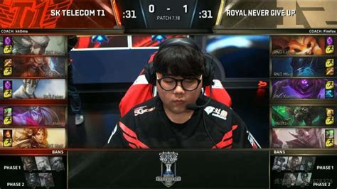 S7英雄联盟全球总决赛：rng 1：1 Skt Rng不要气馁，加油！游戏花边海峡网