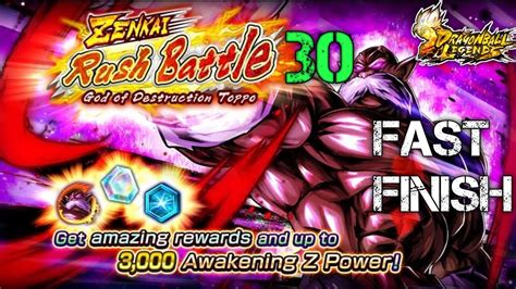 FAST FINISH ZENKAI RUSH BATTLE GOD OF DESTRUCTION TOPPO Dragon Ball