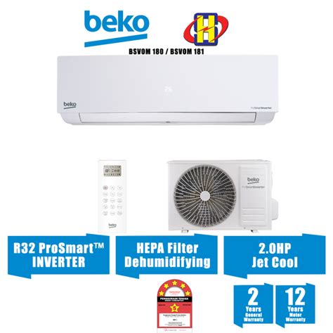 Beko Air Conditioner Hp Hp R Inverter Bsvom Bsvom