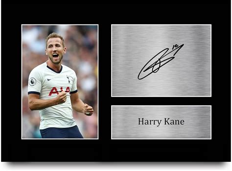 HWC Trading Harry Kane A4 Senza Cornice Firmato Regalo Visualizzazione