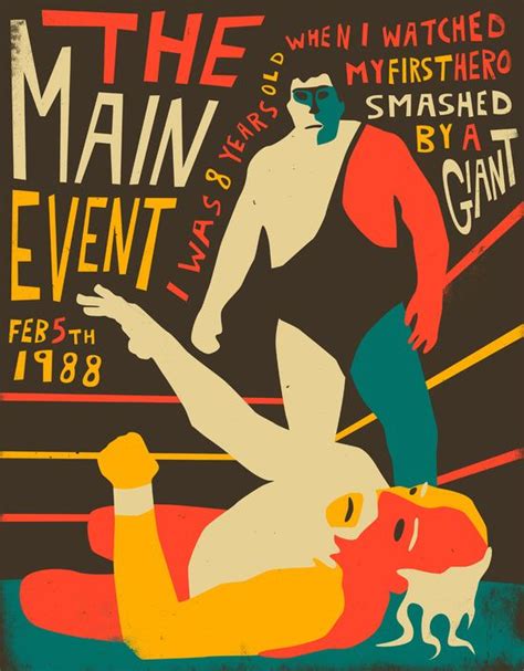 Poster THE MAIN EVENT Von Jazzberry Blue Art Prints Prints