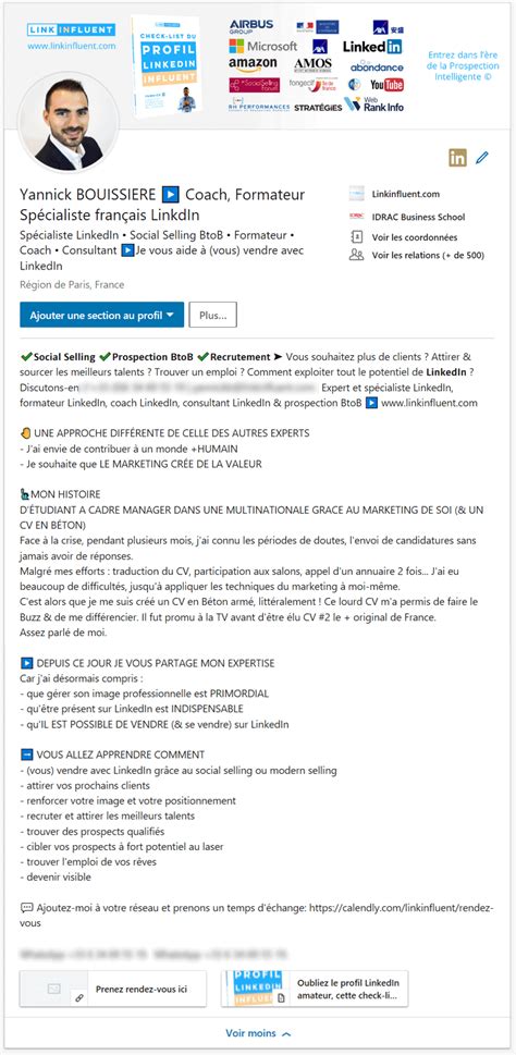 Résumé de profil LinkedIn exemples et trame efficace