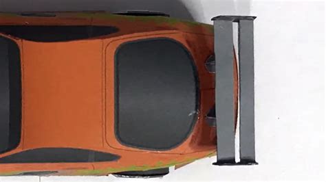 Paper Craft Car Toyota Supra For Paul