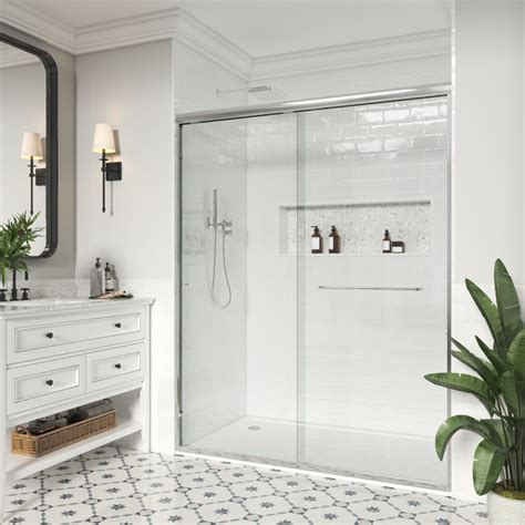 Mcocod In W X In H Semi Frameless Sliding Shower Door