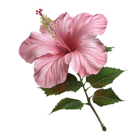 Rosa Hibiskus Blume Auf Transparent Hintergrund 46364996 PNG