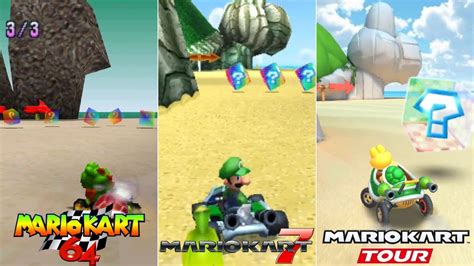 Evolution Of N Koopa Troopa Beach Course In Mario Kart Games