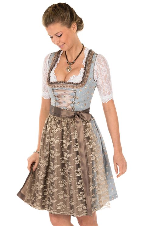 Marjo Minidirndl Tlg Cm Estella Blau Kupfer Alpenclassics De