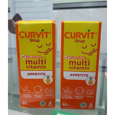 Jual CURVIT SYRUP 60ML CURVIT MULTIVITAMIN SYRUP Shopee Indonesia