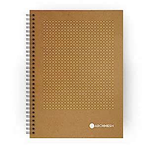 Archmesh Dot Grid Notebook A Dot Pattern Mm Kraft Cover A