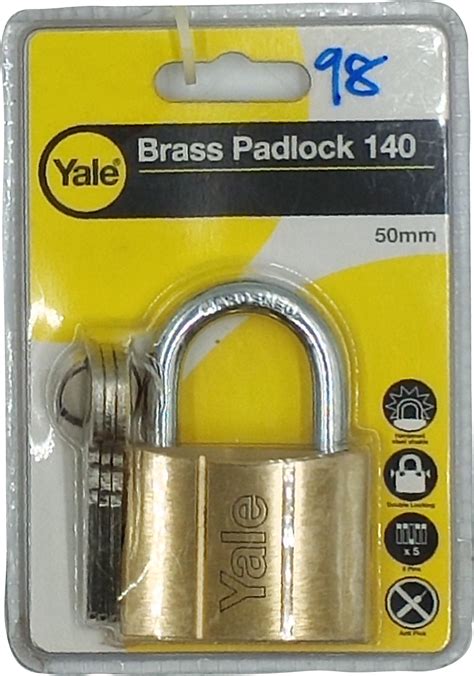 YALE 140 ANTI RUST BRASS PADLOCK