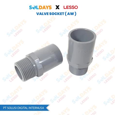 Jual Lesso Valve Socket 3 4 Inch Valve Socket 3 4 Sok Drat Luar