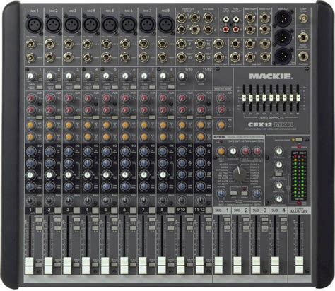 Mackie CFX12-MKII - 12 Channel Mixer With EMAC Effects - Long & McQuade ...