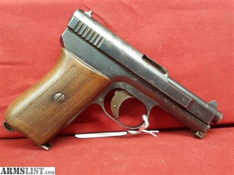 ARMSLIST For Sale Mauser 1910 Pocket 6 35mm 25ACP Semi Auto Pistol