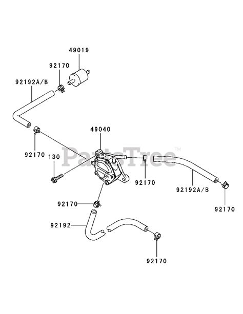 Kawasaki Fx1000v Bs04 Kawasaki Engine Fuel Pump And Filter Parts Lookup With Diagrams Partstree