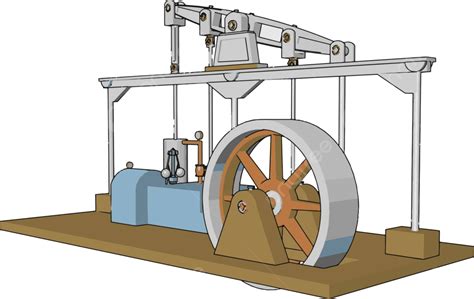 機械蒸気エンジンのベクトルまたはカラー イラスト描画変換作業 ベクターイラスト画像とpngフリー素材透過の無料ダウンロード Pngtree