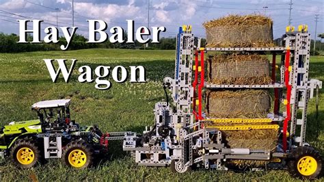 Hay Baler Wagon Lego Technic Youtube