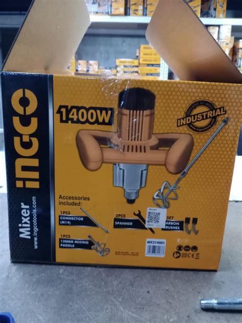 INGCO Mixer 1400w Commercial Industrial Construction Tools