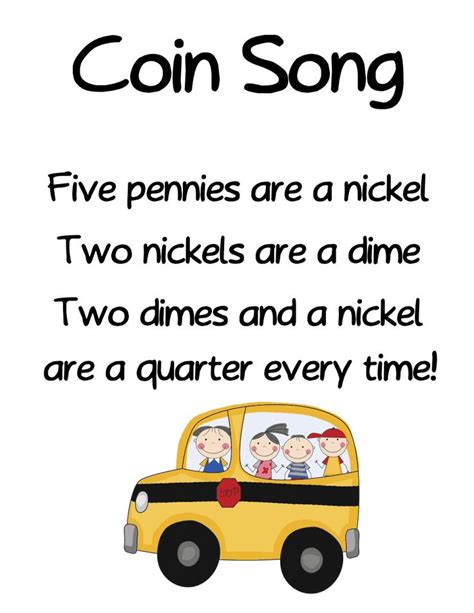 Money Songs.pdf | Teaching money, Songs, Teaching