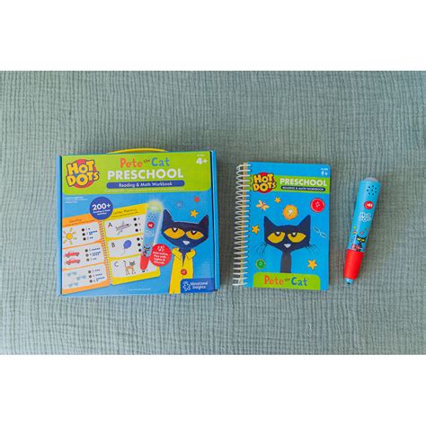 Hot Dots Pete The Cat Preschool Reading Math Workbook Educational Insights Playwell Canada