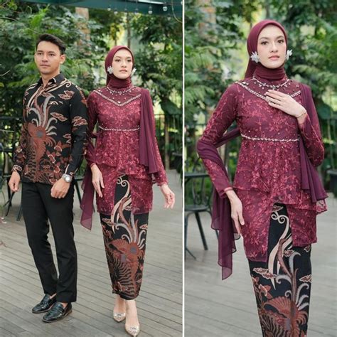 Jual Set Kebaya Couple Kaluna Modern Kebaya Wisuda Lamaran Baju