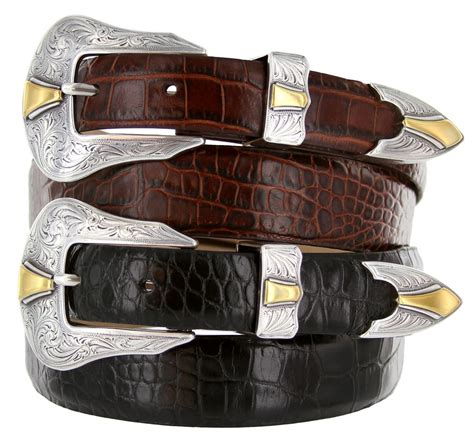 Colorado Men's Belt Italian Calfskin Genuine Leather Designer Dress ...