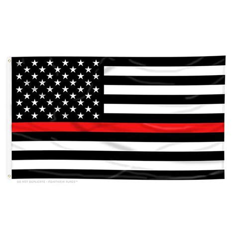 Thin Red Line American Flag With Grommets Thin Blue Line Usa