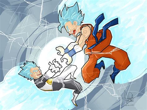 Camilo Zambrano Dragon Ball Z Fan Art Goku Vs Vegeta