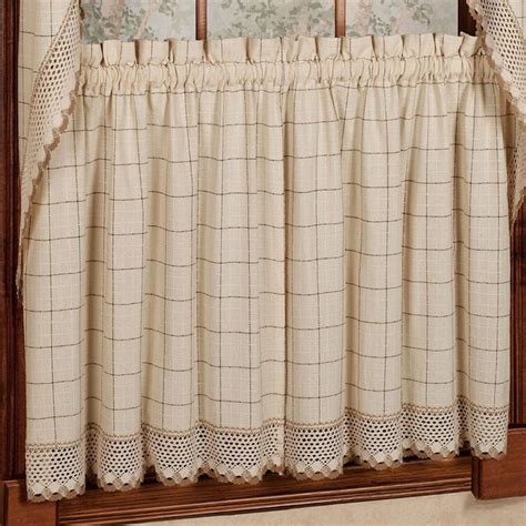 Loon Peak® Burrigan Plaid Cotton Cabincottage 30 W Cafe Curtain