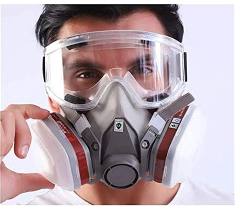 Mascarilla De Gas Antipolvo Respirador Industrial De Media Cara Para