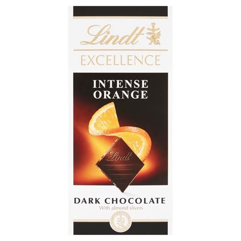 Lindt Excellence Szwajcarka czekolada deserowa z sokiem pomarańczowym i