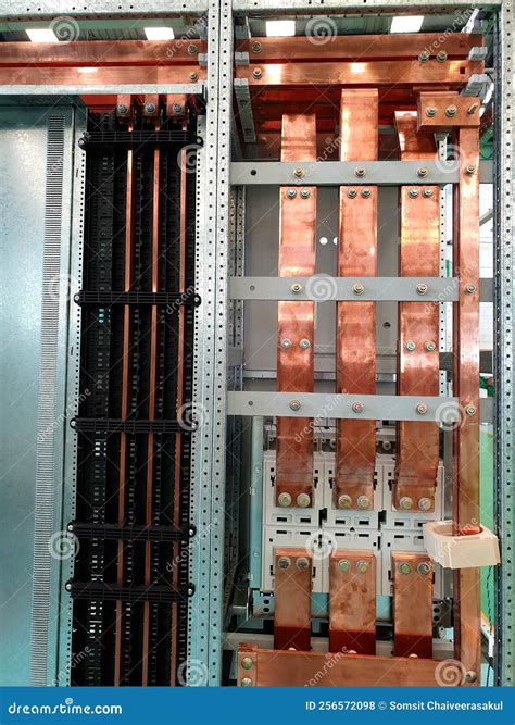 Electrical Copper Bus Bar Of MCC Panel Stock Photo Image Of High