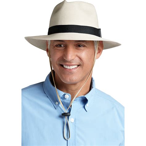 Coolibar Upf 50 Mens Smartstraw Packable Fedora Hat Ebay