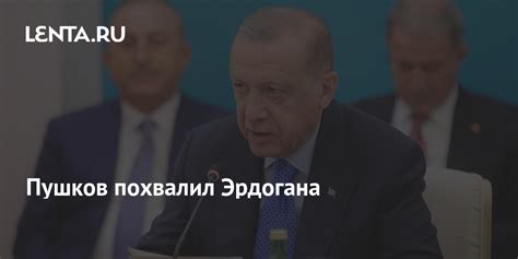 Пушков похвалил Эрдогана Политика Мир