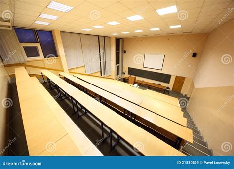 Large Classroom University Lecture Hall Stock Image Image Of Board