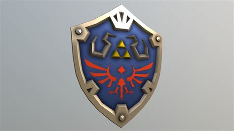 Hylian Shield As Seen On Botw 3d Model By Alfonso Garza [790a1b5] Sketchfab