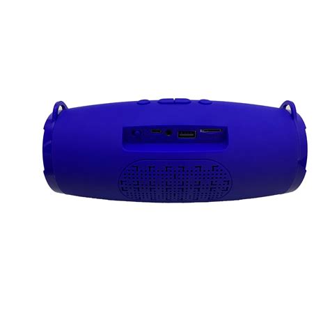 Caixa De Som Bluetooth Original Hmaston Modelo Yx Azul Madeiramadeira