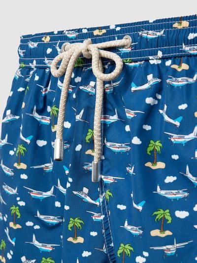 Mc Saint Barth Badehose Mit Allover Print Modell Fantasy Marine