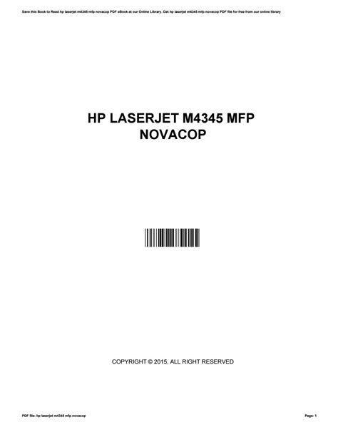 Hp Laserjet M4345 Mfp Telegraph