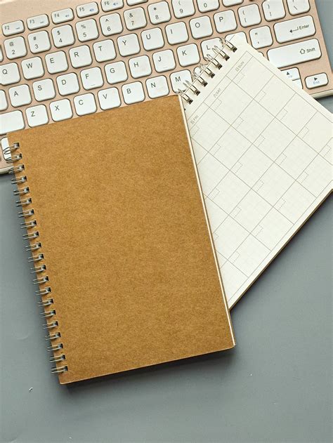 Pc Kraft Paper Cover Spiral Notebook Notebook Study Stationery