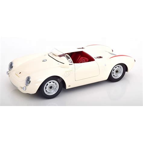 Miniatur Porsche A Spyder Blanc Rouge Bei