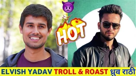 Elvish Yadav Vs Dhruv Rathee Controversy🤬 Elvish Yadav Roast Dhruv