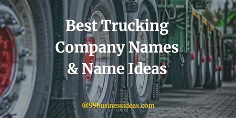 350 Attractive Trucking Company Names And Name Ideas