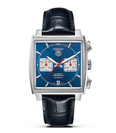 Tag Heuer Monaco Square Watch With Alligator Strap 39mm Bloomingdales