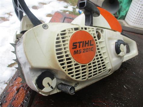 Yahoo オークション STIHL スチール エンジンチェンソー MS201 C E