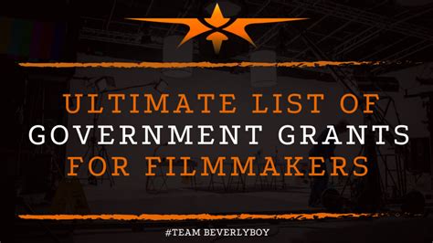 Ultimate List Of Government Grants For Filmmakers