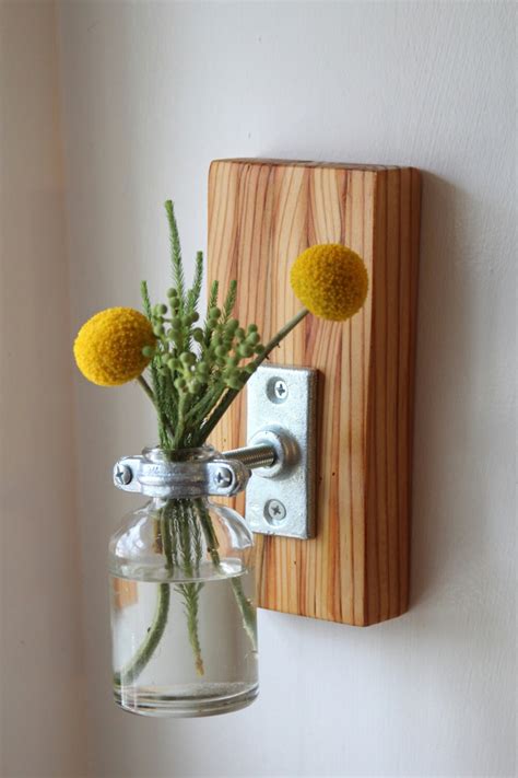 Wall Mounted Flower Vase By Mireconstructed On Etsy