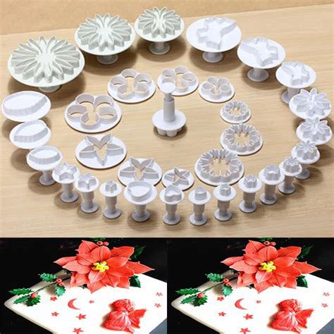 33 Pcs Sugarcraft Cake Decorating Fondant Icing Cutters Plungers Mold